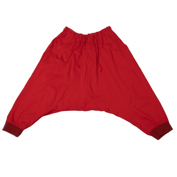 【中古】 サイトS'YTE コットンヘムリブサルエルパンツ 赤3【レディース】｜PLAYFUL