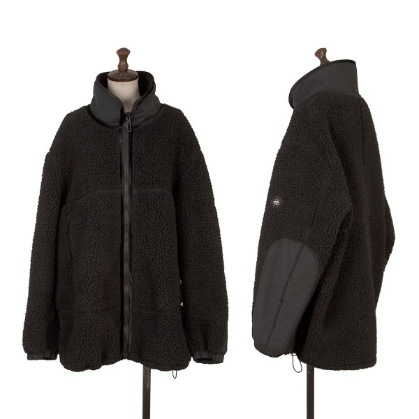 【中古】 イエティYETI オーバーサイズボアジャケット 黒L【レディース】