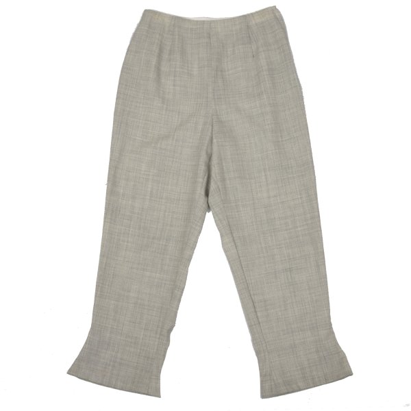 【中古】 コムデ給仕COMME des GARCONS ヘムフレアシルエットパンツ 薄墨色S【レディース】