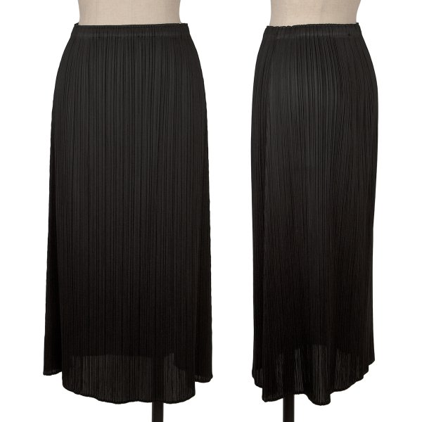 【中古】 プリーツプリーズPLEATS PLEASE プリーツスカート 黒2【レディース】｜PLAYFUL