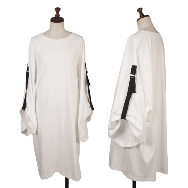 【中古】 リミフゥLIMI feu コットン袖ベルトデザインワンピース 白S【レディース】｜PLAYFUL 17,405円
