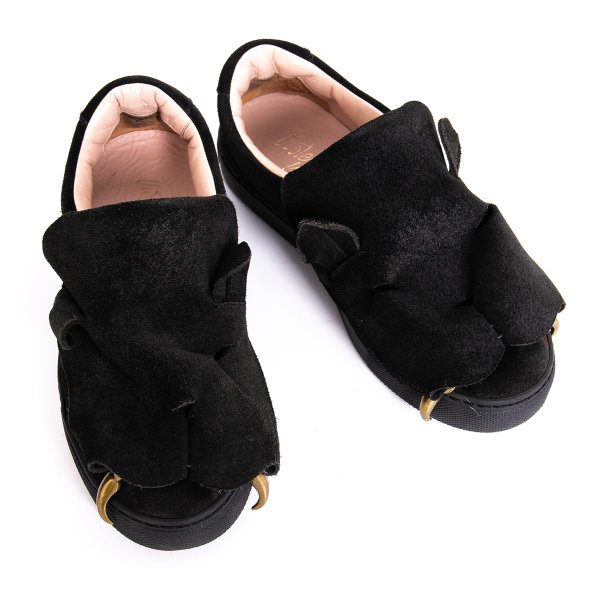 【中古】 ヴィヴィアンウエストウッドVivienne Westwood スエードレザータイガーシューズ 黒36(23cm位)【レディース】｜PLAYFUL