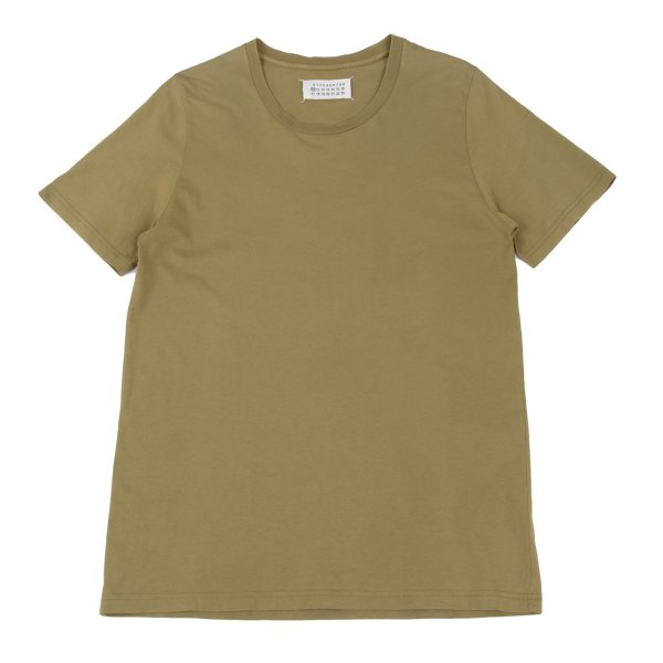 【中古】 メゾンマルタンマルジェラMaison Martin Margiela 10 コットンクルーネックTシャツ マスタードM【メンズ】｜PLAYFUL