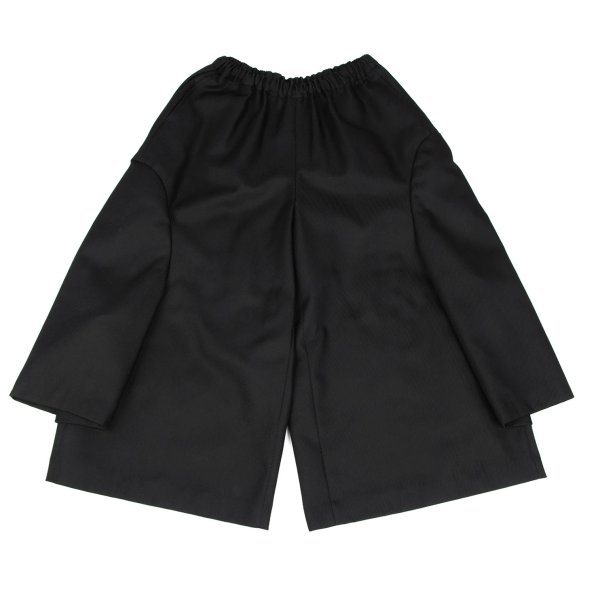 【中古】 コムデギャルソンCOMME des GARCONS ポリ4ホールデザインワイドパンツ 黒S【レディース】|PLAYFUL
