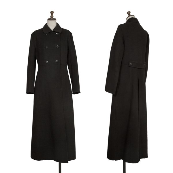 【中古】 ツモリチサトTSUMORI CHISATO メルトンダブルフェイスコート 黒M位【レディース】｜PLAYFUL