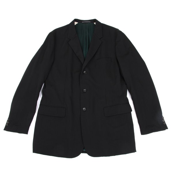 【中古】 ワイズフォーメンY's for men ウールギャバリバーシブルジャケット 黒緑5【メンズ】｜PLAYFUL