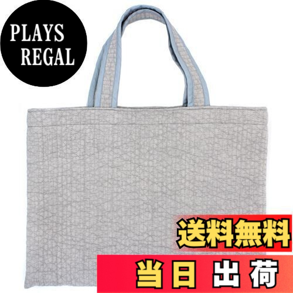 【送料無料】[miwaki] ヌビバッグ イブルバッグ トートバッグ 手提げかばん サブバッグ 大 コットン キルティング マチなし ポケットつき レディース シンプル 韓国 日本製 手作り nubi02 グレー
