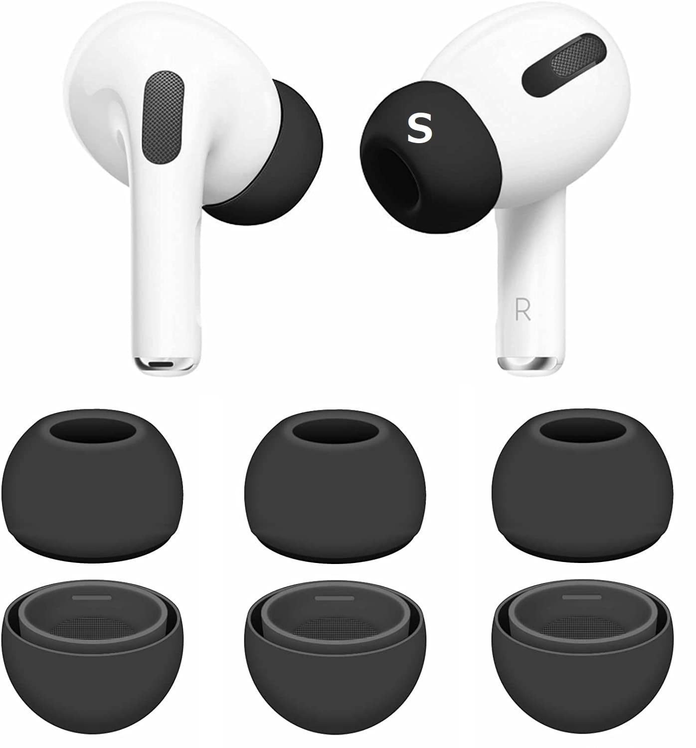 楽天市場】AirPods Pro イヤーキャップ シリコンカバー ARP-08WH【6268