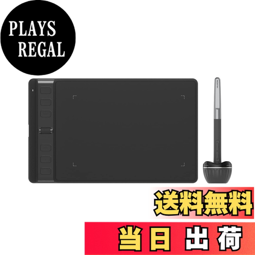 【送料無料】HUION ペンタブ ペンタブレット Inspiroy 2 6.3 x 3.9インチ 全面アップグレードのペンPW110 Android Windows MacOS Linux対応 持ち運びやすい 初心者向け ブラック Sサイズ