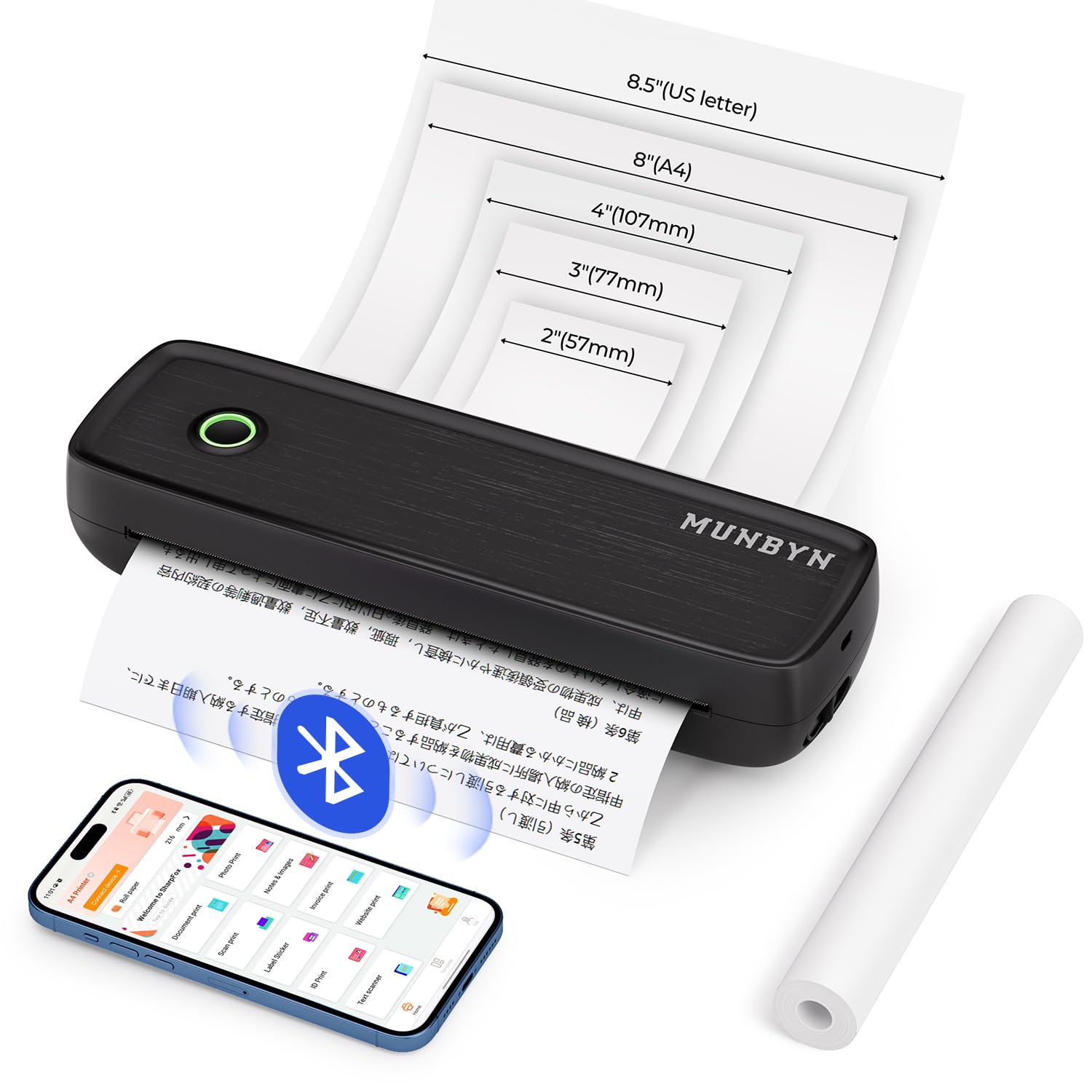 楽天市場】【送料無料】Itari M08F-A4 モバイルプリンター A4 ミニ