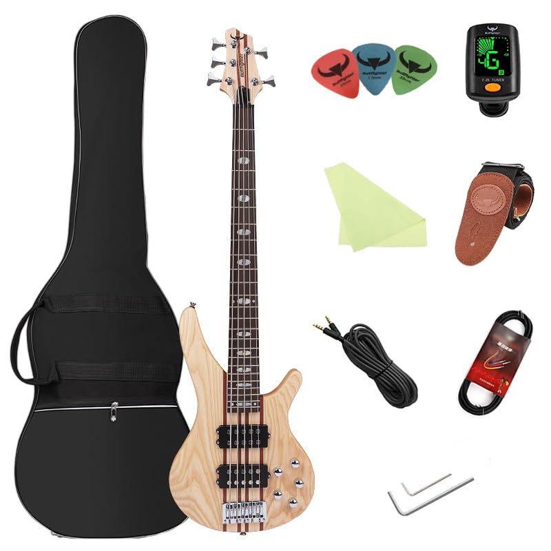 楽天市場】Bullfightエレキベースセットアクセサリーセット付き、4弦
