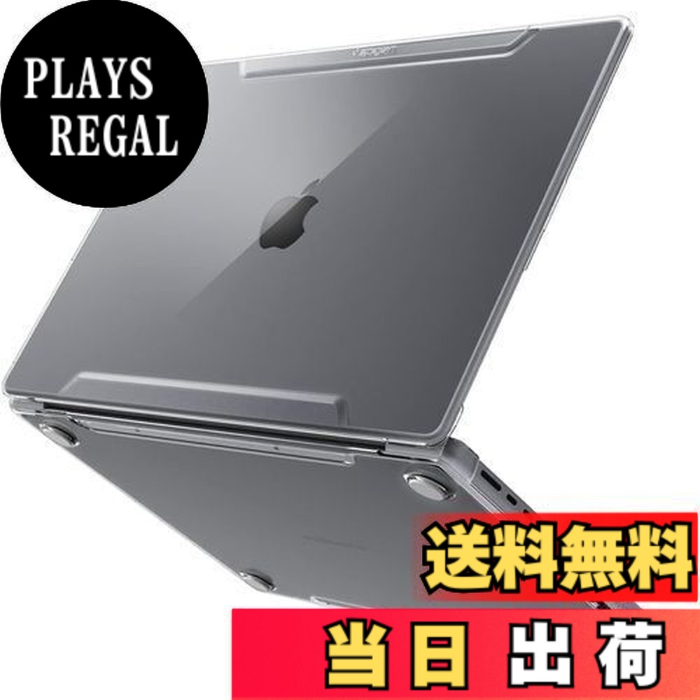 【送料無料】Spigen Macbook Pro 16インチ ケース ハードシェルケース M4 Pro / M4 Max (2024) / M3 シリーズ / M2 シリーズ / M1 シリーズ モデル 用 A2485 (2021) シン・フィット ACS04210 (クリスタル・クリア)｜PLAYS REGAL