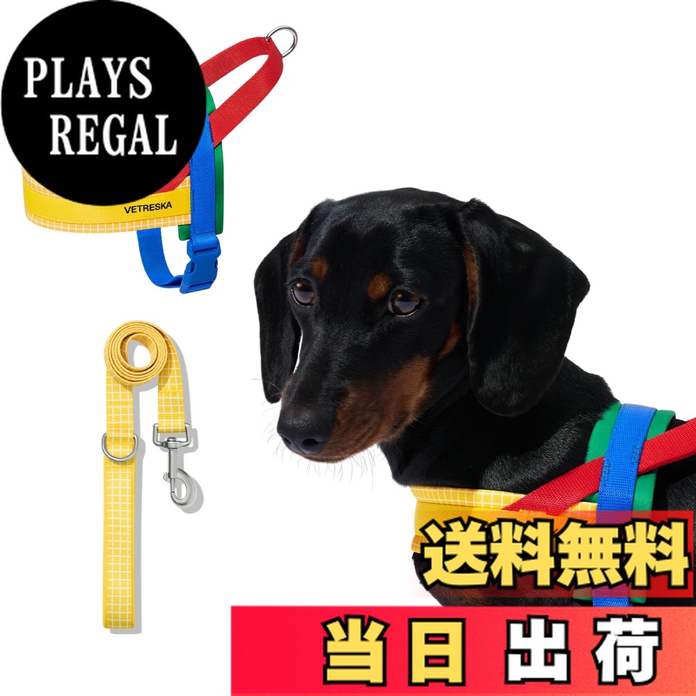 【送料無料】VETRESKA CHROMA ハーネス 色：イエロー、サイズ：M