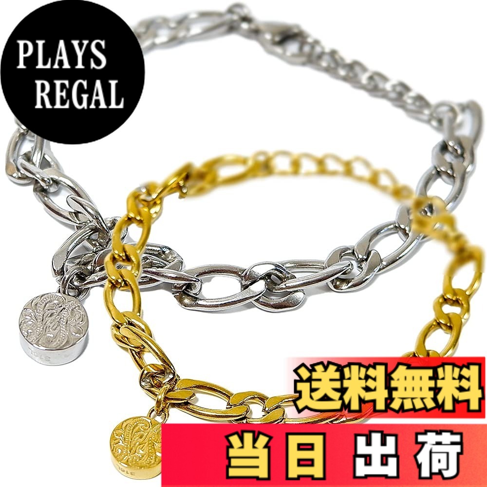 【送料無料】[ジュライス] ハワイアンジュエリー ブレスレット レディース メンズ シルバー ゴールド ピンクゴールド コイン メンズ つけっぱなしOK ステンレス 金属アレルギー対応 サージカルステンレス スクロール 波 カレイキ 色：ピンクゴールド、サイズ：ワンサイズ｜PLAYS REGAL