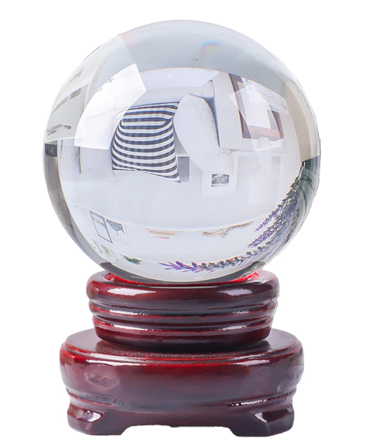 水晶玉　オブジェ 楽天市場】水晶玉 10cm 台座付き クリスタルボール ガラス 大玉 丸玉