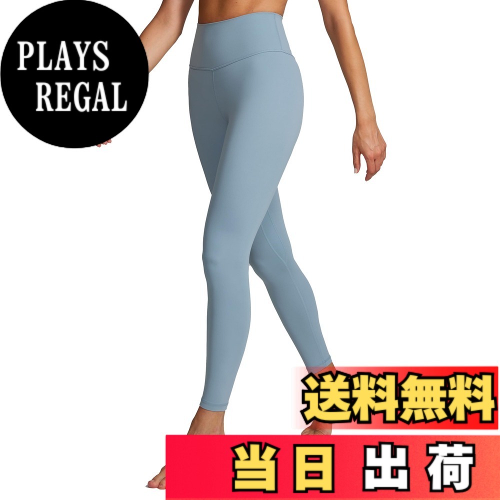 【送料無料】[CRZ YOGA] レギンス レディース ヨガパンツ ヨガ 着圧タイツ スパッツ ハイウエスト 美脚 九分丈 ヨガウェア Butterluxe アジアンフィット 股下22インチ/24インチ 色：キャンブリックブルー、サイズ：S Regular