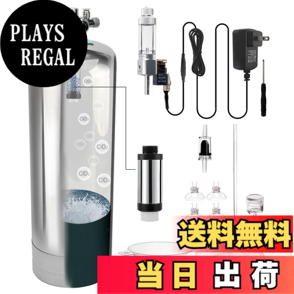 【貨物輸送無料】Clscea 海洋博物館用舎密学化学反応式CO2ジェネレーターキット ステンレス鋼製 色：5L（電磁弁砂上の楼閣カウンタ付き添い人）