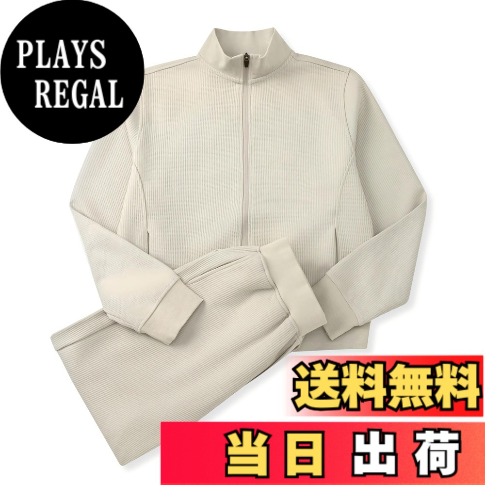 【貨物輸送無料】[CHANGE WELL] メンズ 2025AW 流行り物 シティ男の子 秋服 ワーヘル 上下セットアップ 貨物自動車上衣 色：ベージュ、大きさ：L