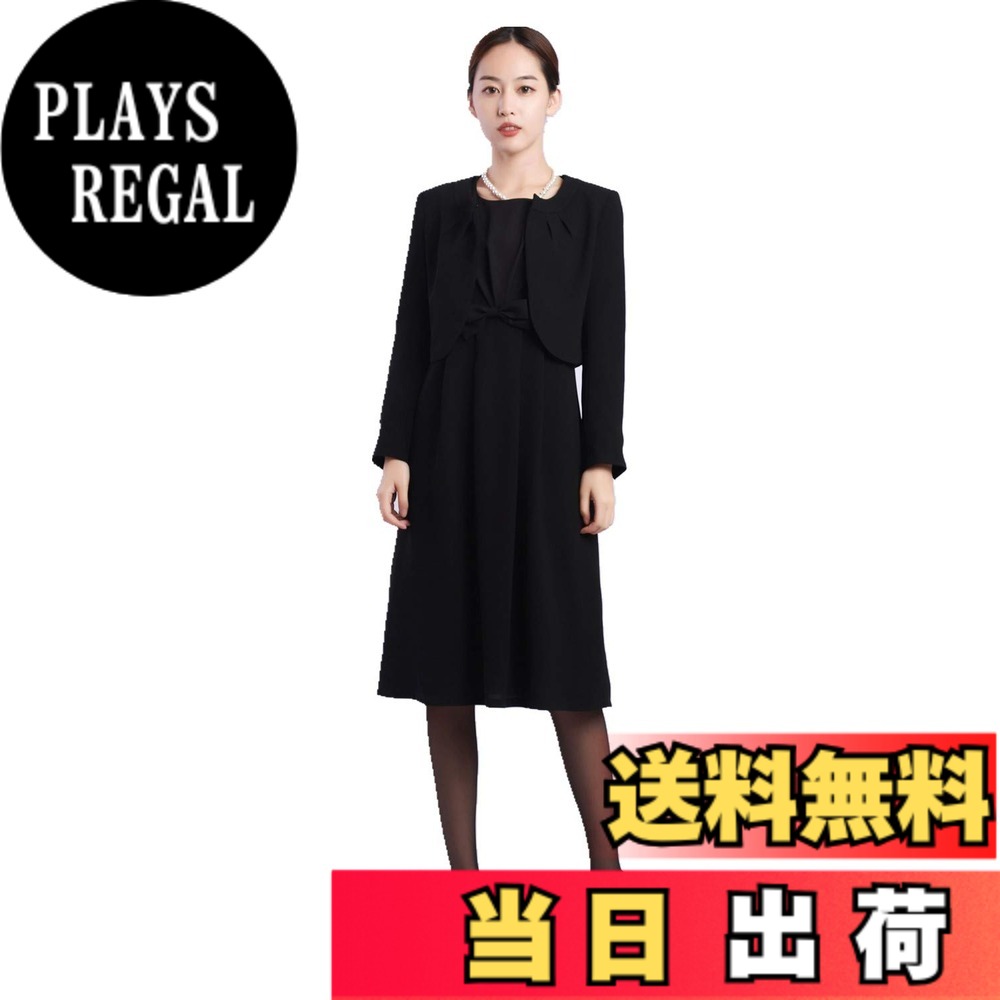 【送料無料】[SYOKYO] レディース ブラックフォーマル 喪服 アンサンブルワンピース 礼服 オールシーズン 色：ブラック、サイズ：5 号