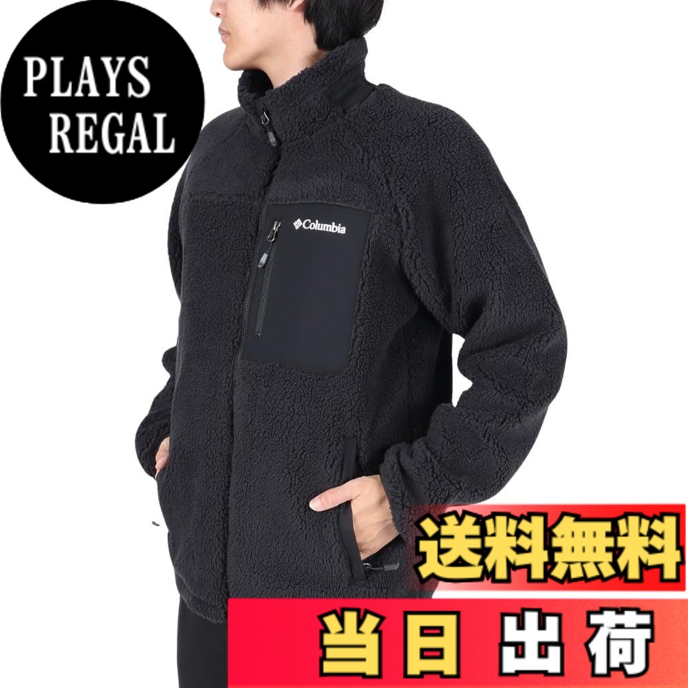 【貨物輸送無料】[コロンビア] メンズ レディース Peckman Bowl 2 Jacket ボア アウター もこもこ 防寒 保温 照明ランプ色合い フリース 上衣 アウトドア 難民キャンプ AE0918 色：黒いこと、大いさ：XL