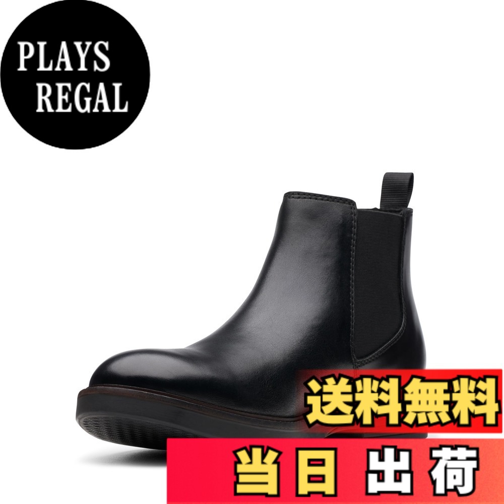 【送料無料】Clarks メンズ ポールソンアップ 本革ブーツ サイドゴア 色：ブラックレザー、サイズ：28.0 cm｜PLAYS REGAL