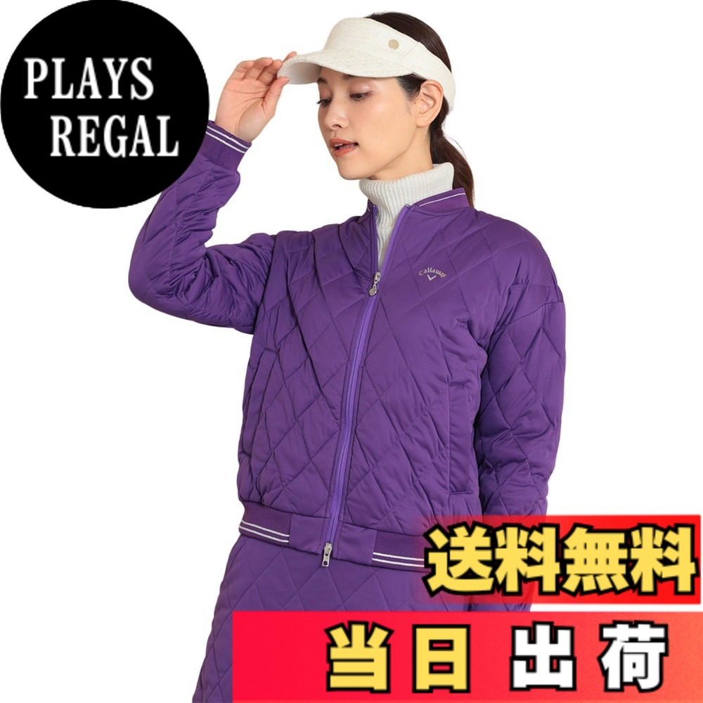 【送料無料】Callaway(キャロウェイ) レディース 撥水 フルジップ中綿ブルゾン(スターストレッチ:伸縮性・防風性) / アウター ゴルフ / C23215203レディース 色：1080_パープル、サイズ：S｜PLAYS REGAL