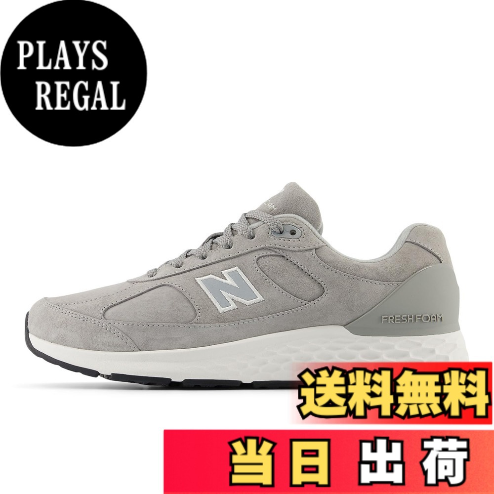 【送料無料】[ニューバランス] ウォーキングシューズ Fresh Foam 1880 v1 フレッシュフォーム クッション 天然皮革 メンズ 色：G1(GRAY)、サイズ：27.0 cm 2E｜PLAYS REGAL
