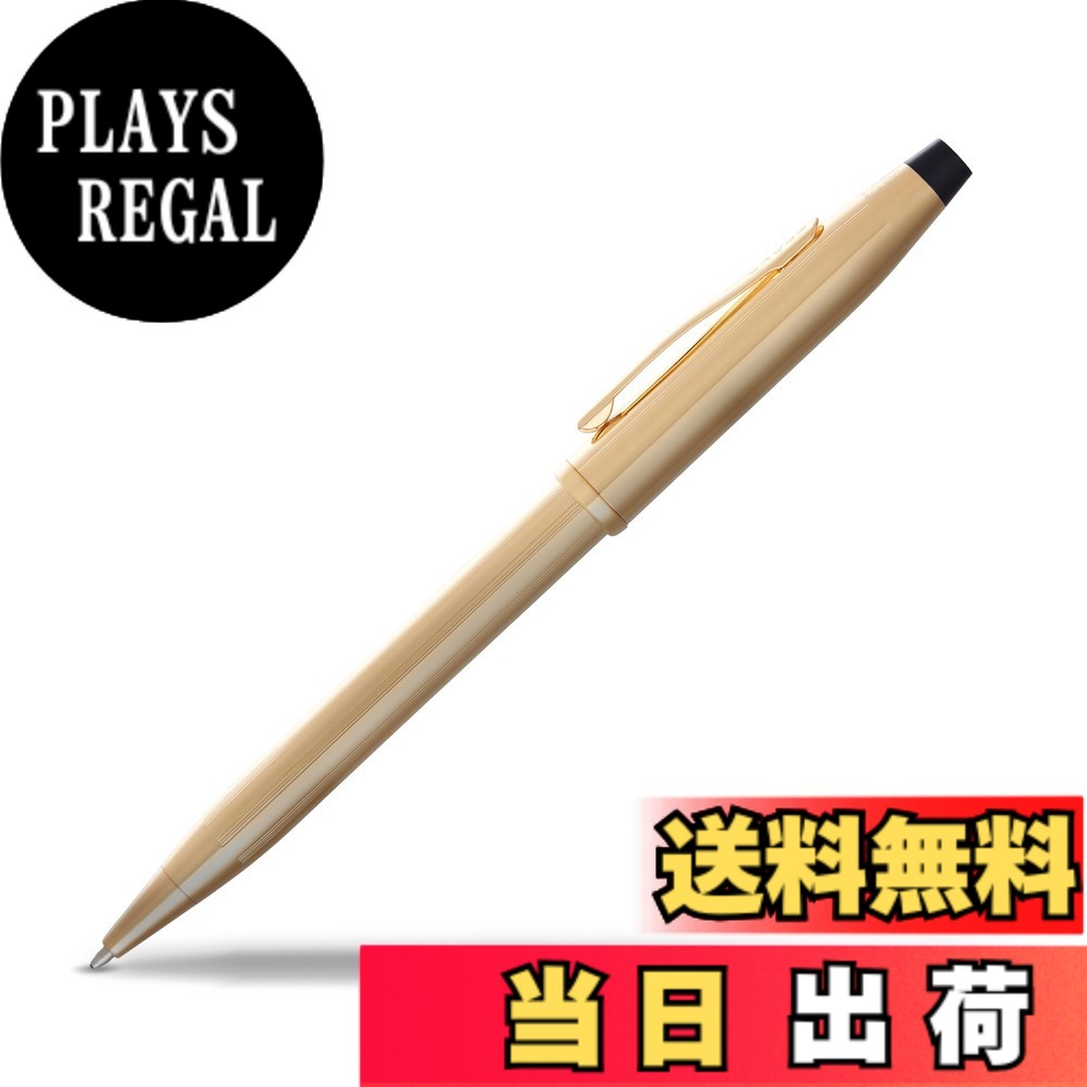 【送料無料】クロス ボールペン 油性 クラシック センチュリー2 色：23金ゴールドプレート、サイズ：M 中字｜PLAYS REGAL