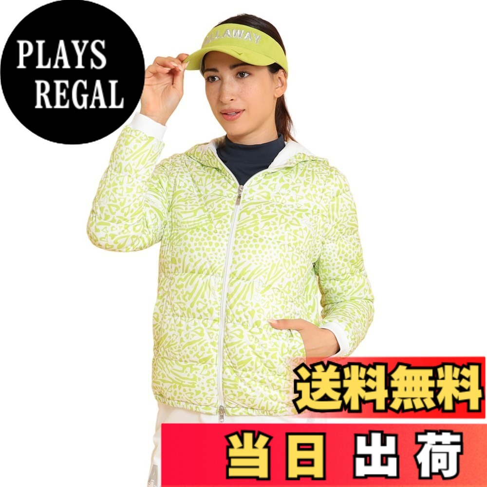 【貨物輸送無料】Callaway(キャロウェイ) レディース 中綿 2WAY フルジップブルゾン(はやりっ子伸ばすこと:撥水溶性・透湿性・防風性) / ゴルフ アウター / C24215204レディース 色：1130_ライトグリーン、大いさ：LL