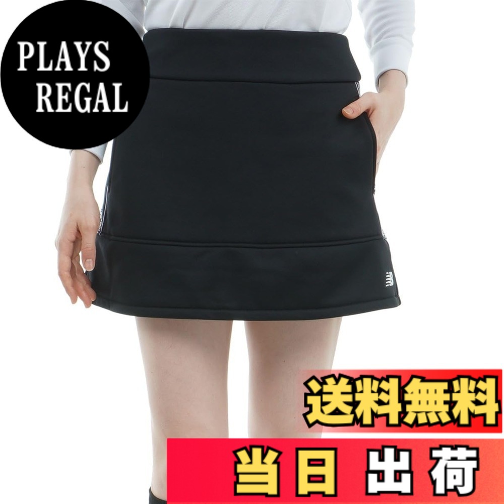【貨物輸送無料】[ニュー平衡にする] ゴルフ スウェットスカート (伸ばすこと性) / レディース / 012-4234509 色：010_黒いこと、大きさ：2