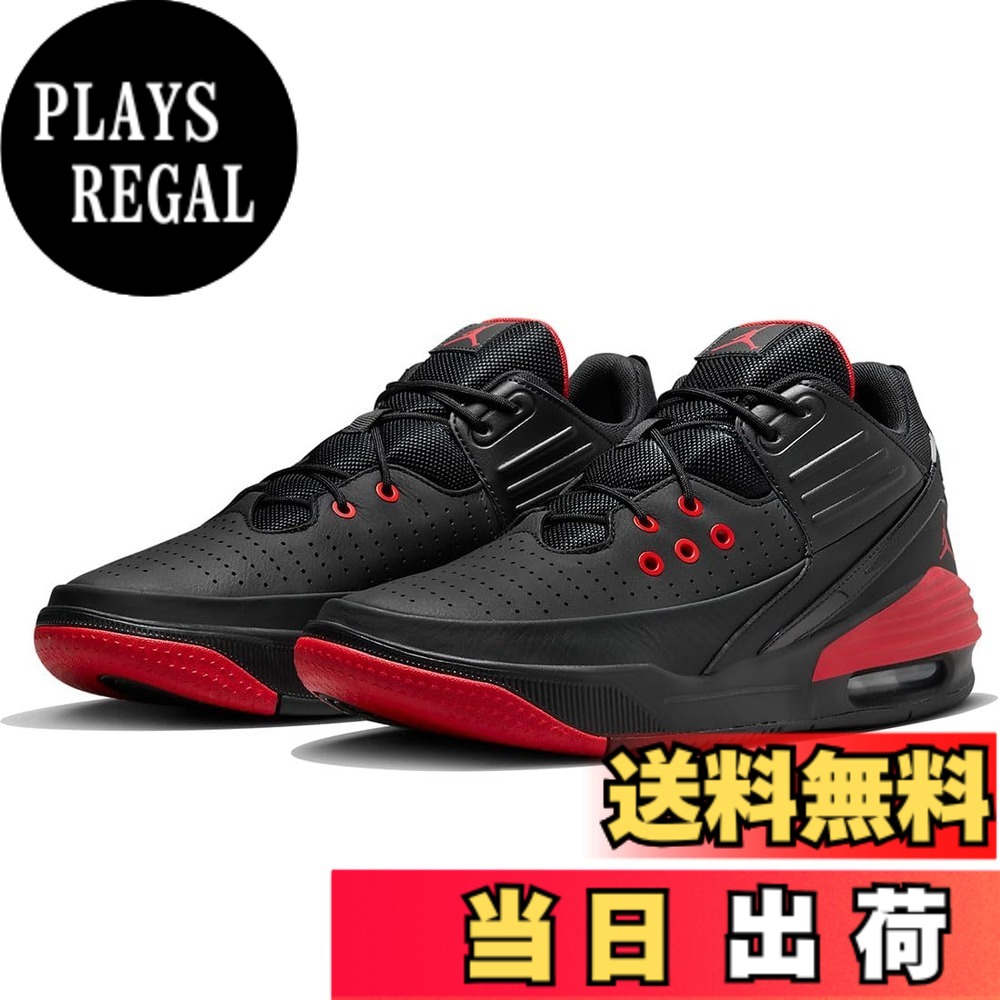 【送料無料】[ナイキ] ジョーダン マックス オーラ 5 JORDAN MAX AURA 5 ブラック/ブラック/ユニバーシティレッド DZ4353-006 日本国内正規品 色：ブラック/ブラック/ユニバーシティレッド、サイズ：26.0 cm｜PLAYS REGAL