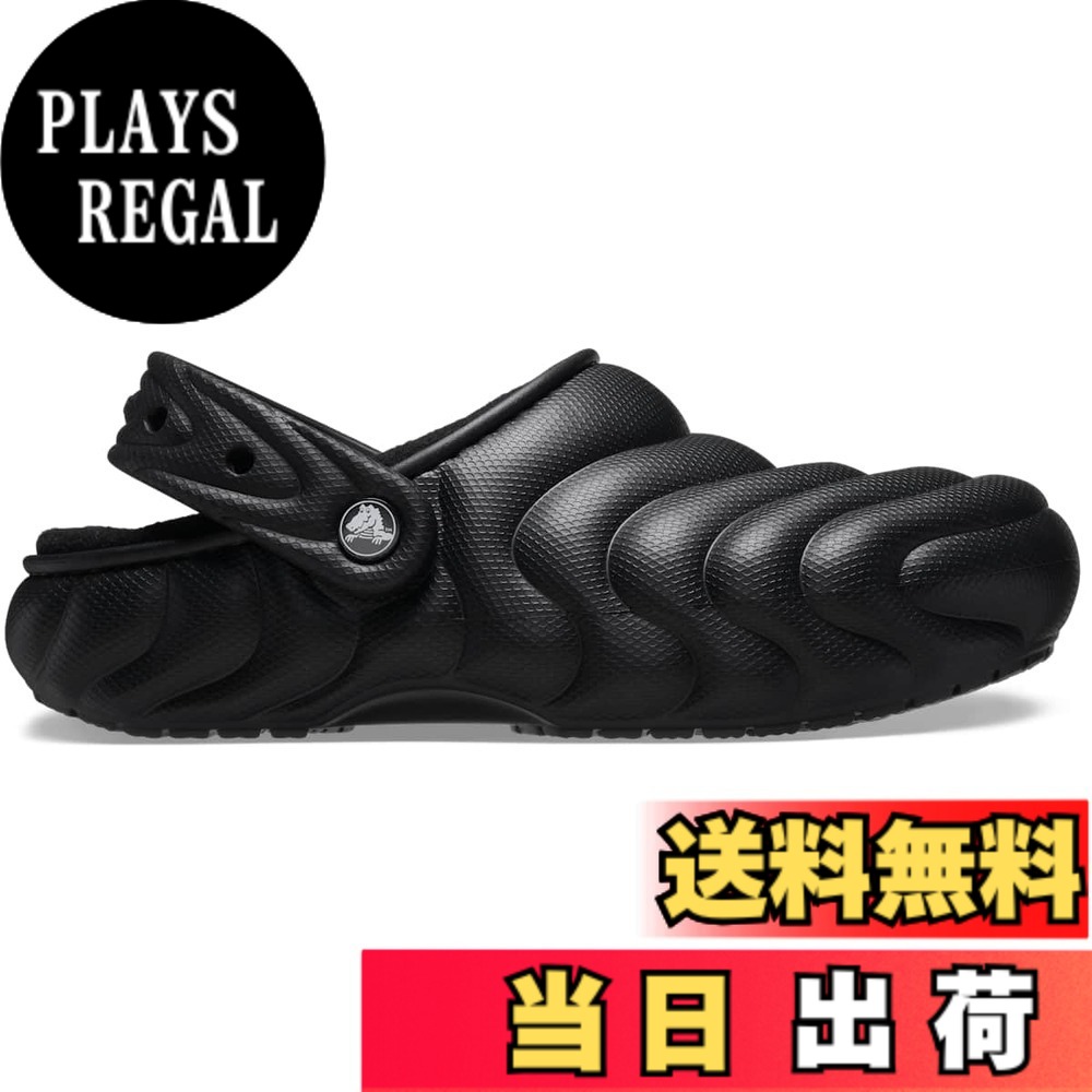 【送料無料】Crocs 男女兼用。 Crocs Classic Lined Overpuff Clog Unisex Adultクロッグ 色：ブラック///ホワイト、サイズ：22.0 cm