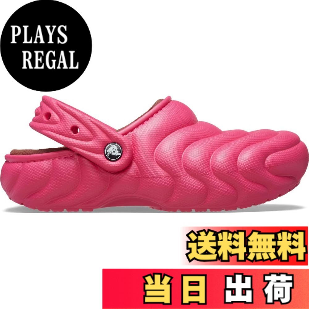 【送料無料】Crocs 男女兼用。 Crocs Classic Lined Overpuff Clog Unisex Adultクロッグ 色：ドラゴンフルーツ、サイズ：23.0 cm