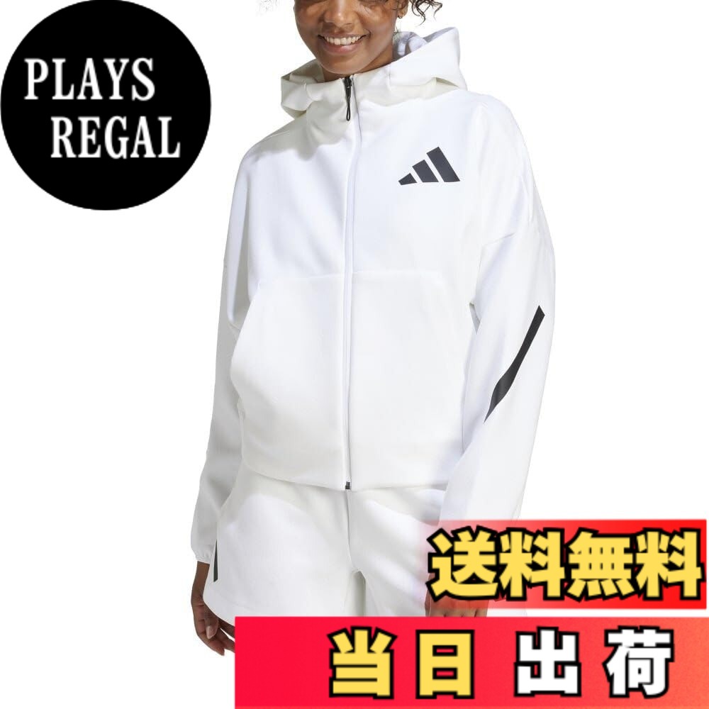 【送料無料】adidas(アディダス) スウェット パーカーアディダス Z.N.E. フルジップパーカー KTJ91レディース 色:ホワイト(JE7849)、サイズ:M|PLAYS REGAL