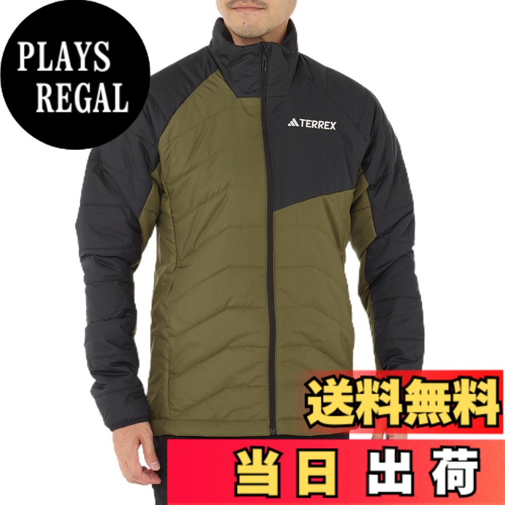 【貨物輸送無料】adidas(アディダス) 上衣テレタイプ マルチシンセティック インサレーテッドジャケット JMS25メンズ 色：黒いこと/オリーブストレータ(IM8205)、大きさ：2XL