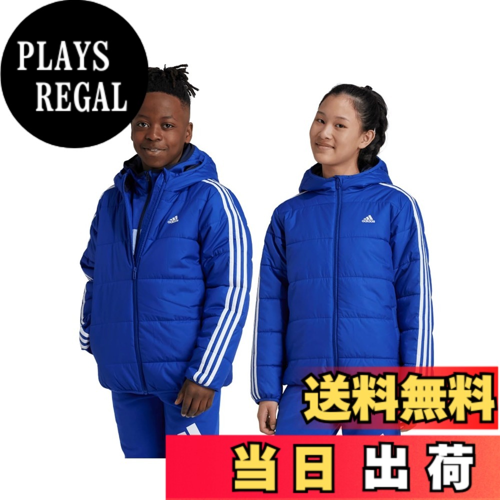 【送料無料】adidas(アディダス) ジャケット キッズエッセンシャルズ 3ストライプス パデッドジャケット JTH12ボーイズ 色：セミルシッドブルー/ホワイト(IW0543)、サイズ：130