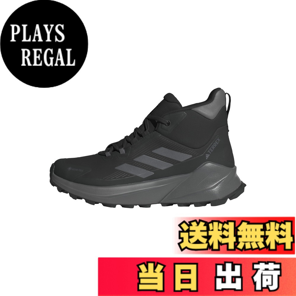【送料無料】adidas(アディダス) レディース テレックス トレイルメーカー 2.0 ミッドカット Gore-Tex ハイキング NJB87トレッキングシューズ 色：コアブラック/カーボン/グレーフォー(IE9066)、サイズ：24.5 cm｜PLAYS REGAL