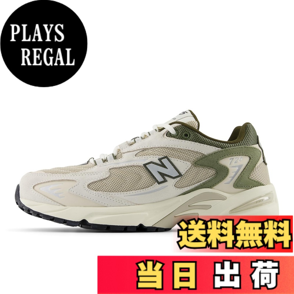 【送料無料】[ニューバランス] スニーカー ML725 現行モデル メンズ レディース 色：CJ(WHITE/KHAKI)、サイズ：25.0 cm D