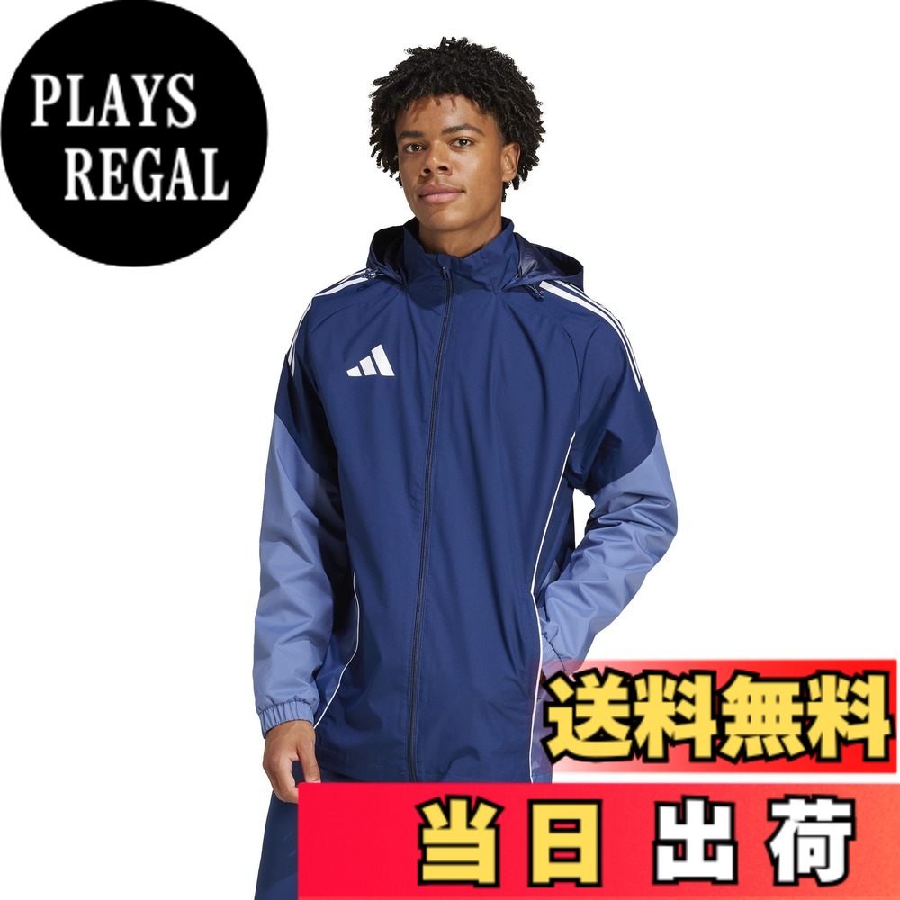 【送料無料】adidas(アディダス) サッカー ジャケットティロ 25 コンペティション オールウェザージャケット JSJ90メンズ 色：チームネイビーブルー/クルーブルー (JI6543)、サイズ：M