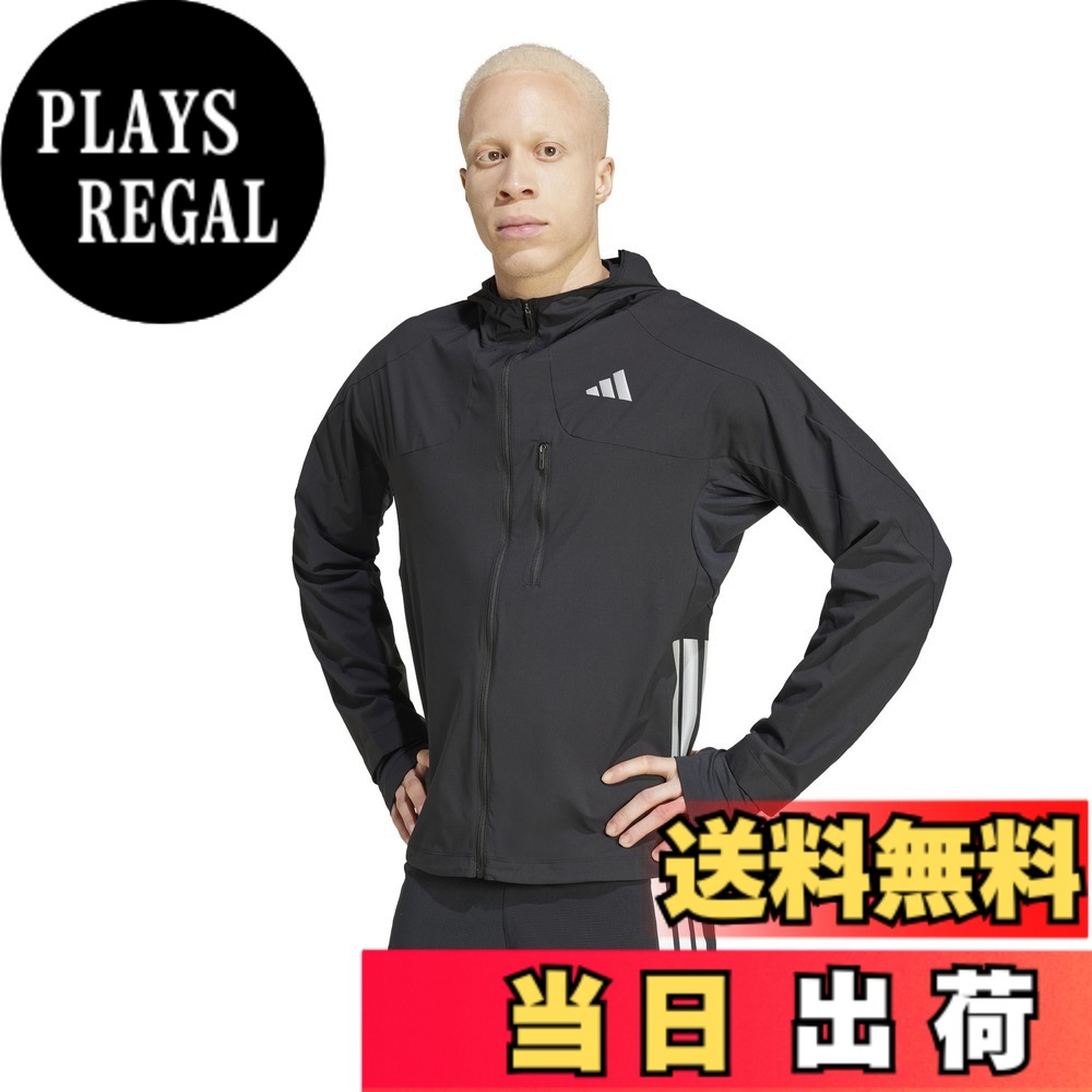 【貨物輸送無料】adidas(アディダス) 駈けっくら ジャケットアディゼロ 駅伝 駈けっくら上衣 KUK41メンズ 色：黒いこと (JF3509)、大いさ：4L
