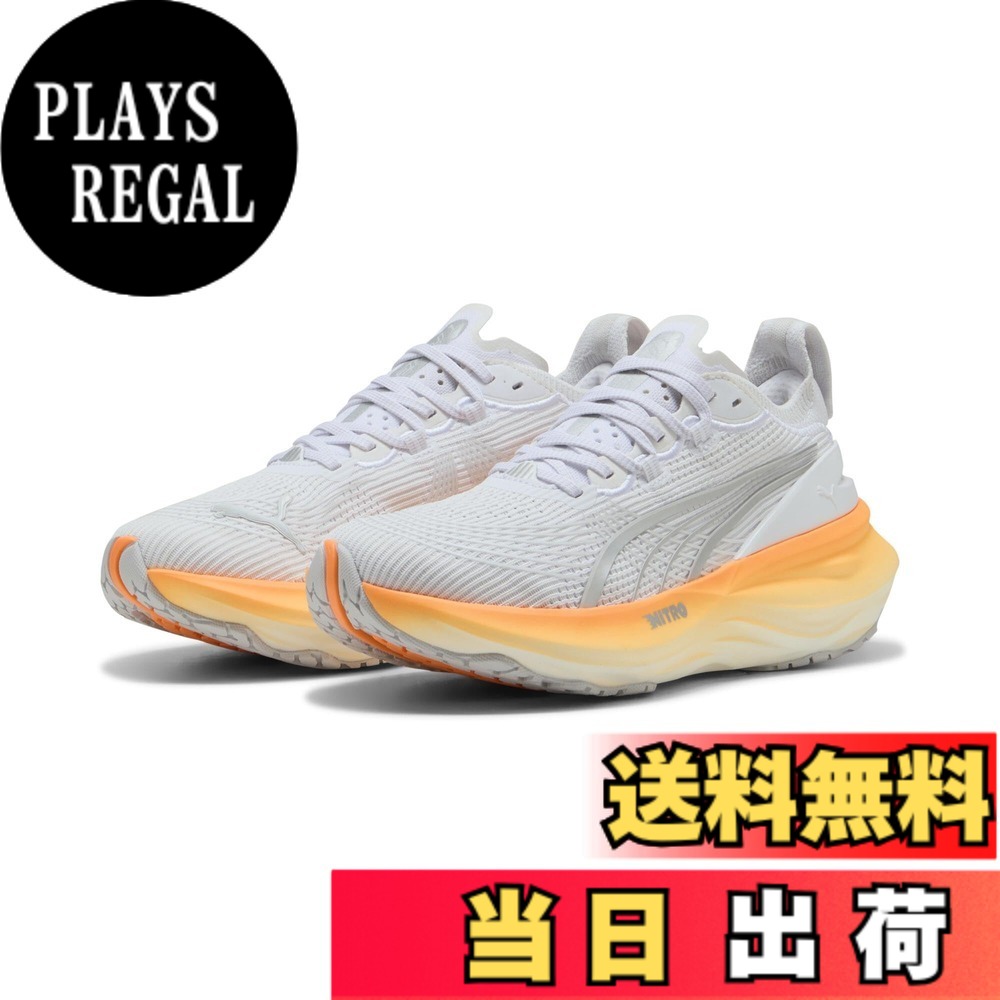 【送料無料】PUMA(プーマ) レディース フォーエバーラン ニトロ 2 ウィメンズ 310471ランニングシューズ 色:25年秋冬カラー プーマ ホワイト・ヒートファイア(18)、サイズ:22.5 cm|PLAYS REGAL