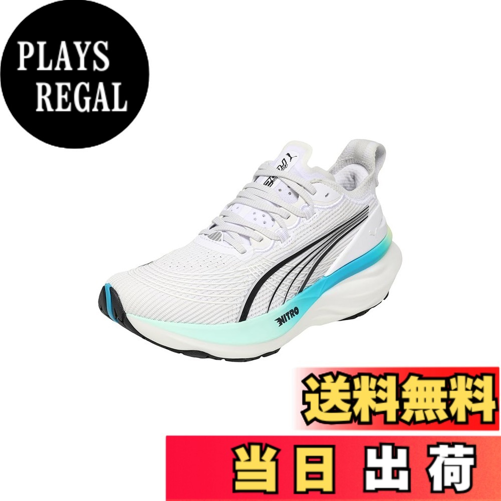 【送料無料】PUMA(プーマ) レディース フォーエバーラン ニトロ 2 ウィメンズ 310471ランニングシューズ 色：25年秋冬カラー プーマ ホワイト-ミント メルト(15)、サイズ：23.5 cm