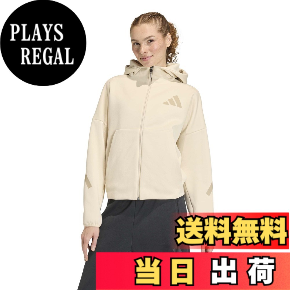【送料無料】adidas(アディダス) スウェット パーカーアディダス Z.N.E. フルジップパーカー KTJ91レディース 色：クリスタルリネン (KE4746)、サイズ：S｜PLAYS REGAL