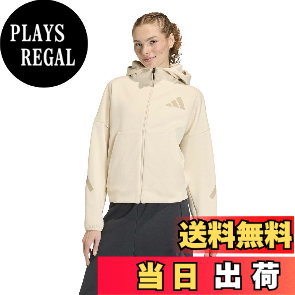 【送料無料】adidas(アディダス) スウェット パーカーアディダス Z.N.E. フルジップパーカー KTJ91レディース 色：クリスタルリネン (KE4746)、サイズ：L｜PLAYS REGAL