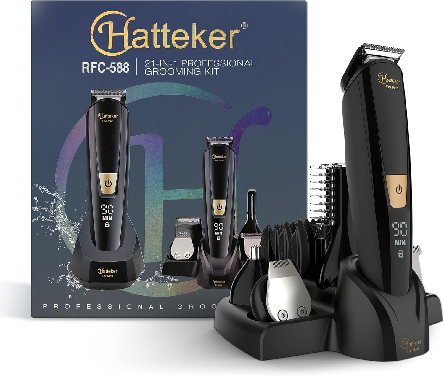 楽天市場】Scttomon髭トリマーセット理髪器セット専門理髪器男性電動箔