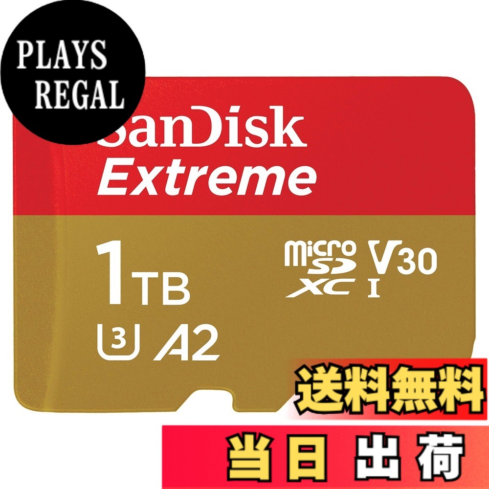【貨物輸送無料】SanDisk MicroSDXC UHS-I Card 1結核症 Extreme Ultra High Speed Type (Read Up to 190MB/s / Write Up to 130MB/s) SanDisk Extreme SDSQXAV-1T00-GN6MN