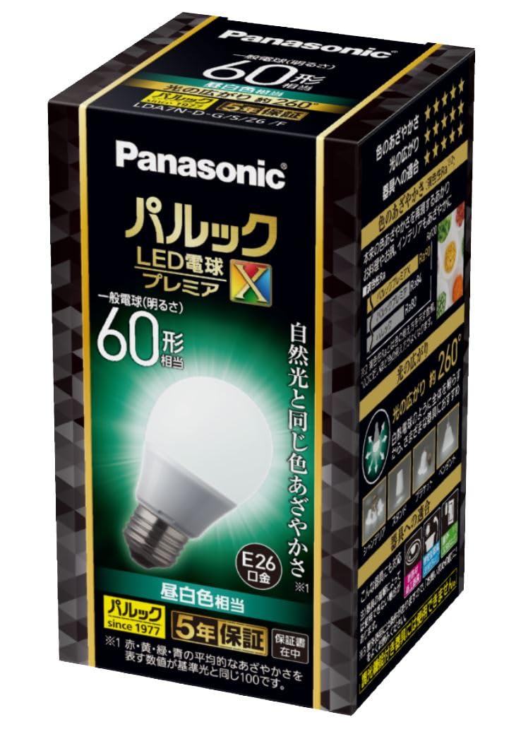 楽天市場】LDA7LGK6A1K ﾊﾟﾅｿﾆｯｸ LED電球 広配光 180° 電球色 60形 810