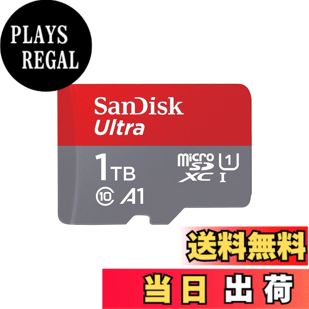 【貨物輸送無料】Micro SD Card, MicroSD, 1結核症, SanDisk UHS-I Class 10, SDSQUAC-1T00-GN6MN, SD Converter, No SD Adapter, International Packaging