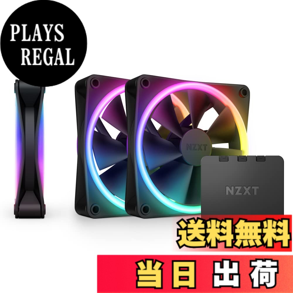 【送料無料】NZXT F120 RGB DUO TRIPLE PACK & RGB Controller [Black] PCケースファン3基 RF-D12TF-B1 FN1830｜PLAYS REGAL
