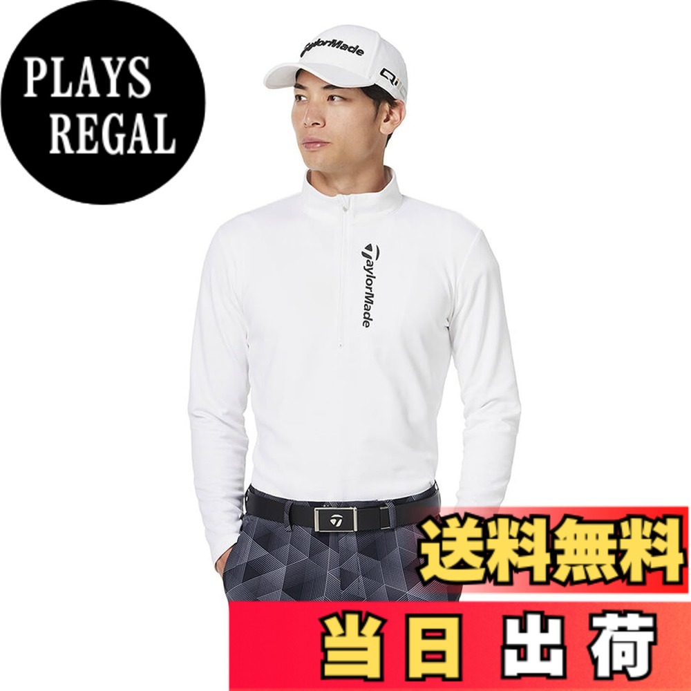 【送料無料】テーラーメイド(TAYLOR MADE) グリッド ハーフジップ ホワイト XO メンズ 24FW UN322｜PLAYS REGAL 9,747円